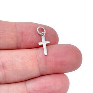 Estate Sterling Silver 925 Cross Charm